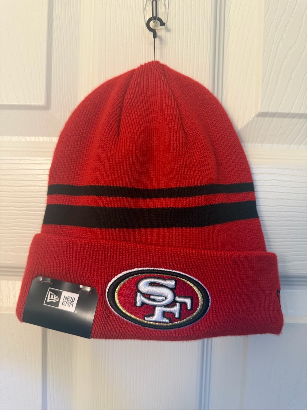 New Era Red/Black San Francisco 49ers Beanie Hat NWT
